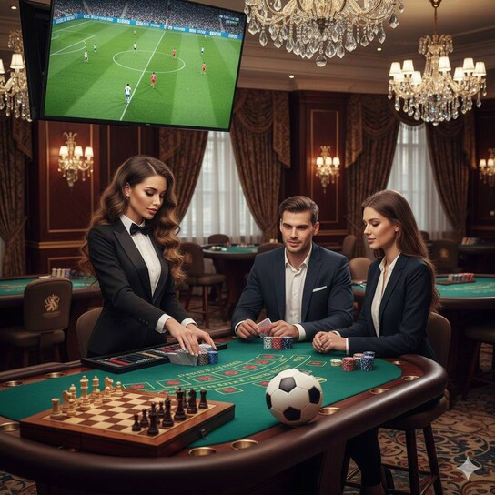 天棋牌主视觉 · 棋牌对弈